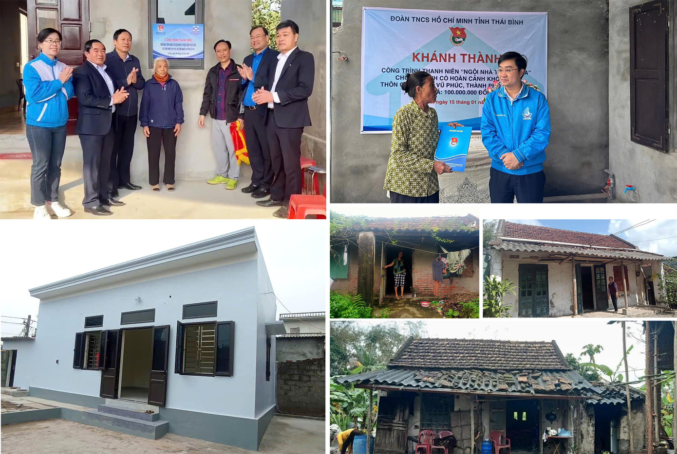 Tỉnh Đoàn Thái Bình trao tặng nhiều công trình thanh niên "Ngôi nhà tình nghĩa", góp phần xóa nhà tạm, nhà dột nát. Tỉnh Đoàn Thái Bình trao tặng nhiều công trình thanh niên "Ngôi nhà tình nghĩa", góp phần xóa nhà tạm, nhà dột nát.