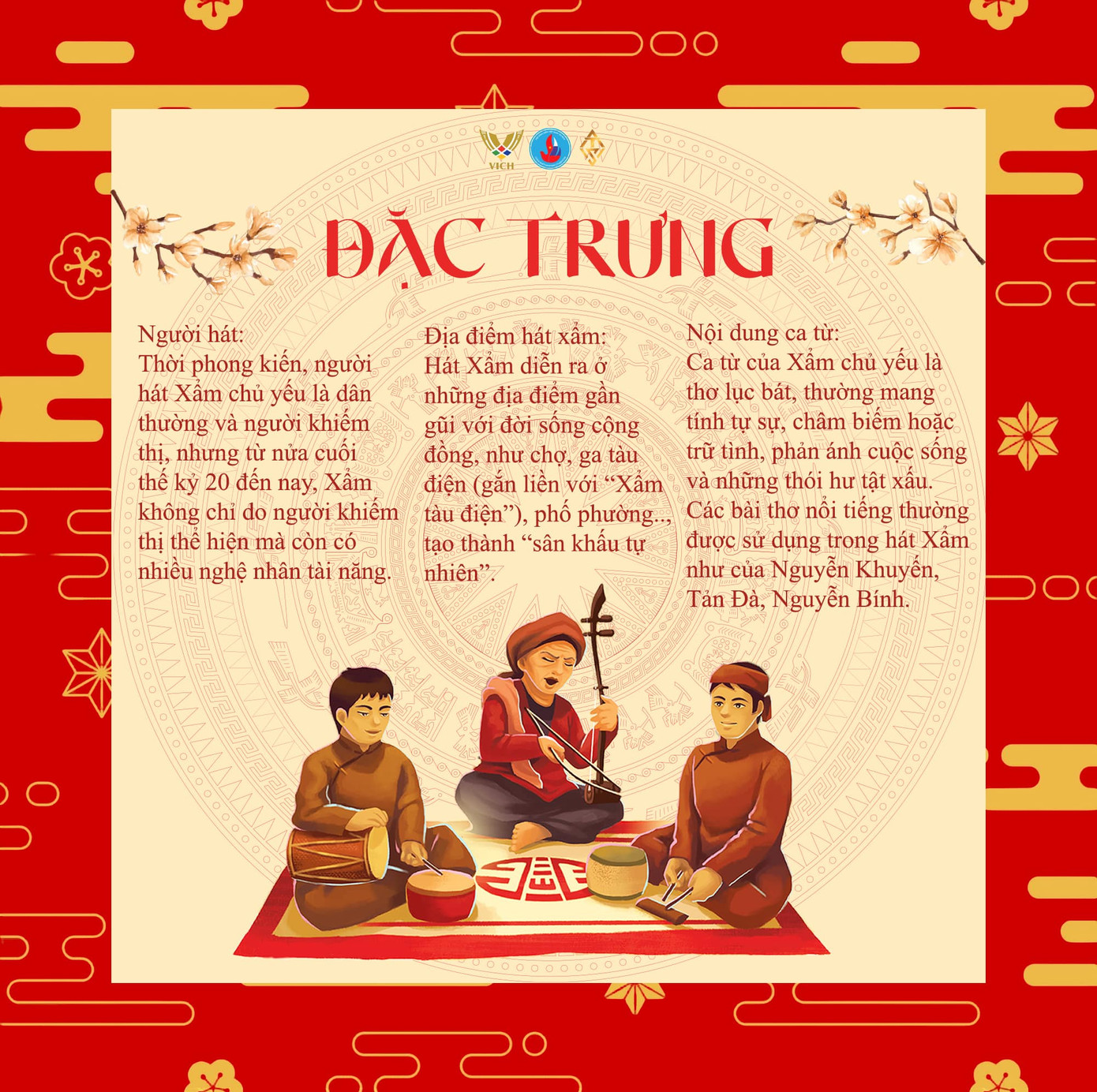 Hội Sinh viên Việt Nam tại Nga giới thiệu về nghệ thuật hát Xẩm. Ảnh: FB