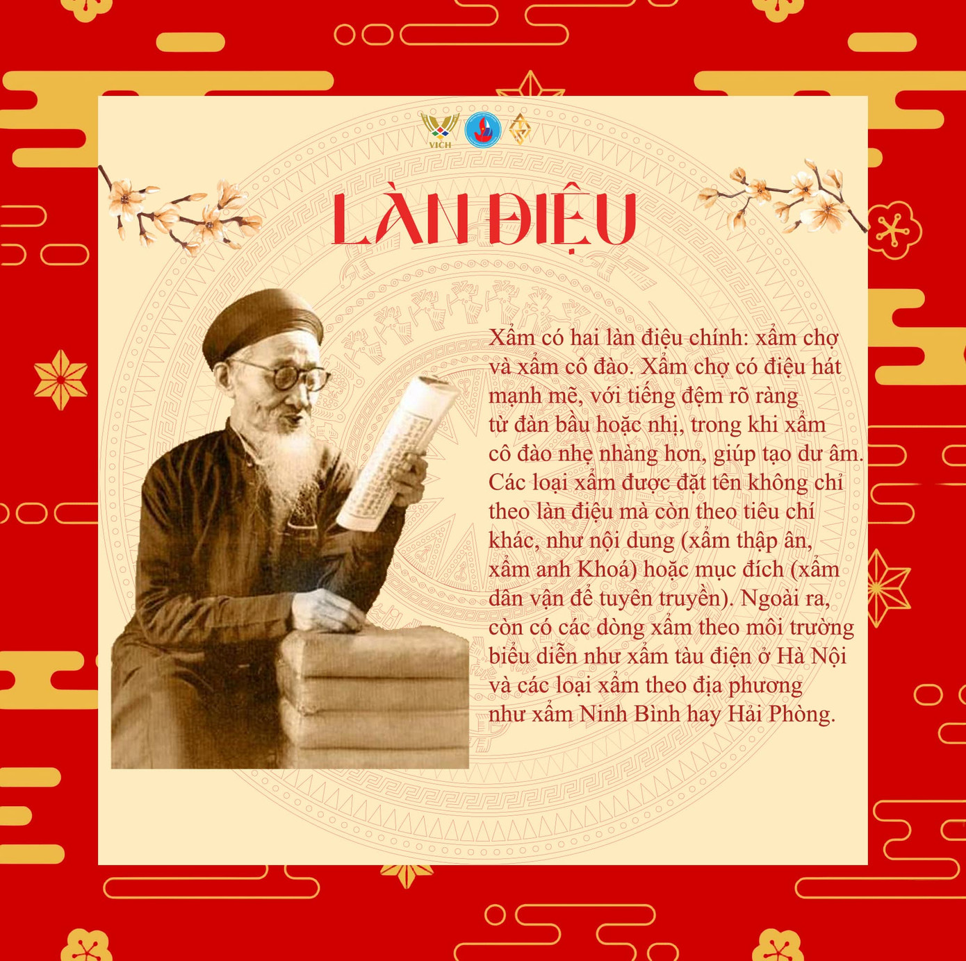 Hội Sinh viên Việt Nam tại Nga giới thiệu về nghệ thuật hát Xẩm. Ảnh: FB