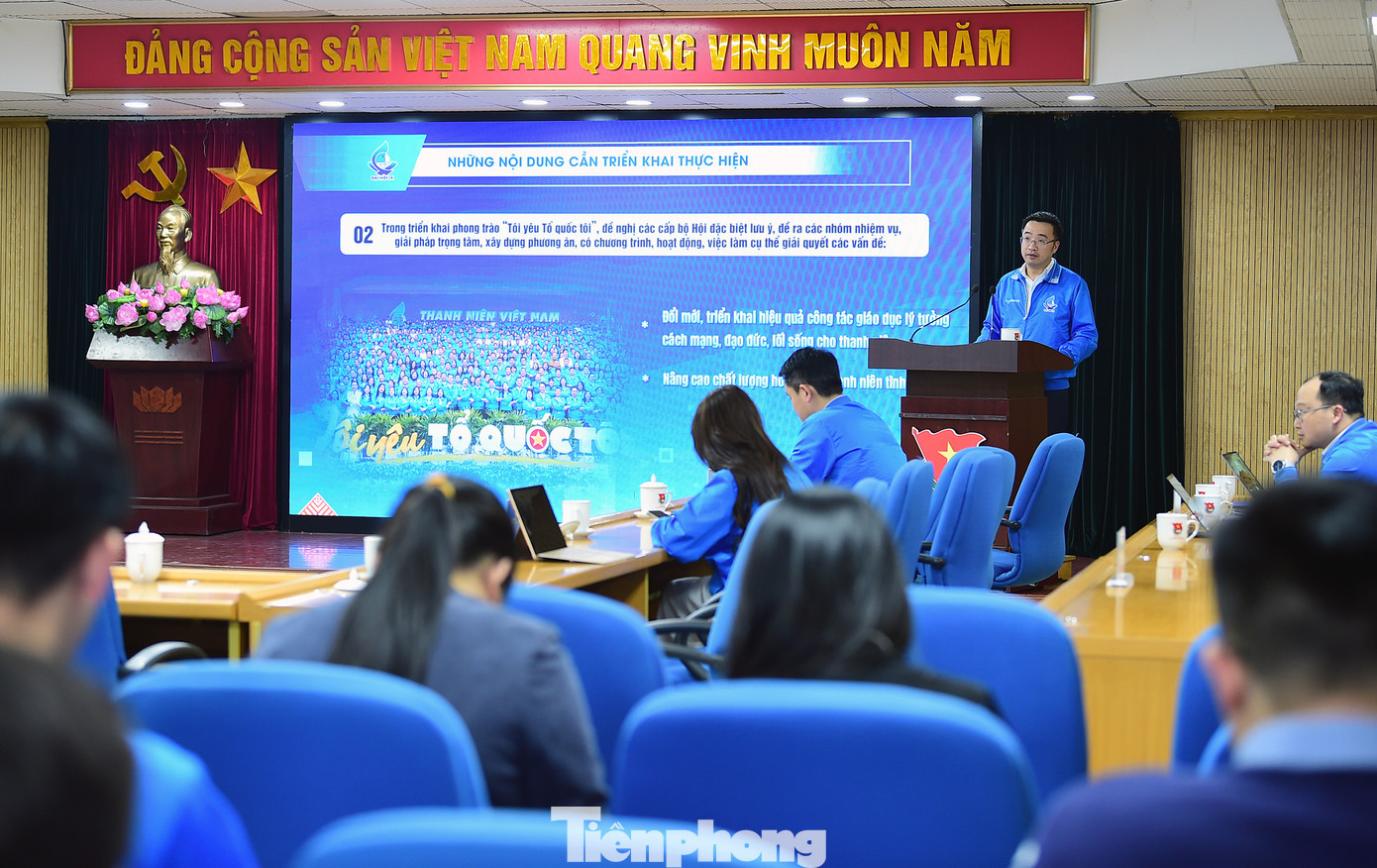 Anh Nguyễn Tường Lâm quán triệt thực hiện ý kiến chỉ đạo của Tổng Bí thư tại Đại hội Hội LHTN Việt Nam toàn quốc lần thứ IX. Ảnh: Xuân Tùng Anh Nguyễn Tường Lâm quán triệt thực hiện ý kiến chỉ đạo của Tổng Bí thư tại Đại hội Hội LHTN Việt Nam toàn quốc lần thứ IX. Ảnh: Xuân Tùng