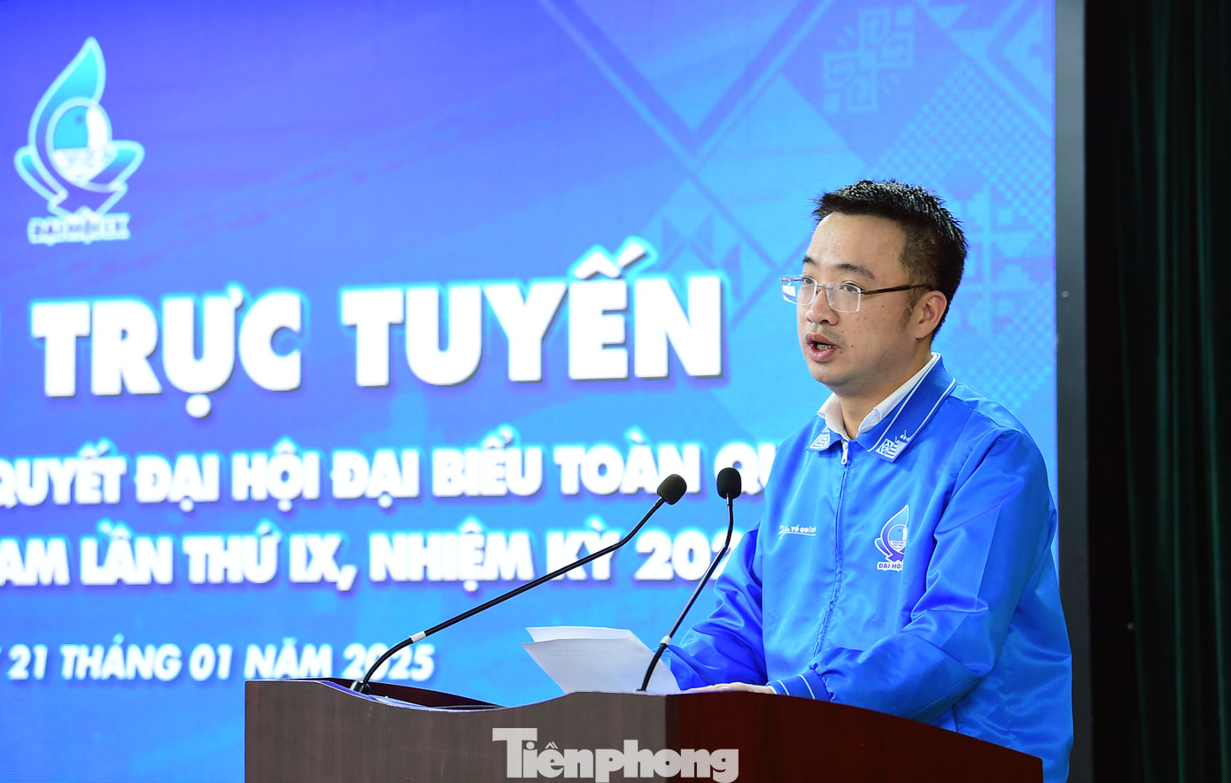 Anh Nguyễn Tường Lâm phát biểu tại hội nghị. Ảnh: Xuân Tùng Anh Nguyễn Tường Lâm phát biểu tại hội nghị. Ảnh: Xuân Tùng