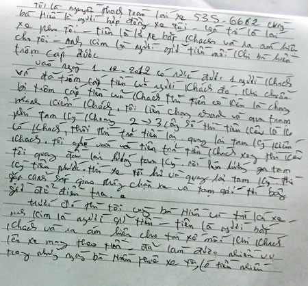 Lời khai của Nguyễn Thạch Toàn trước khi tự vẫn