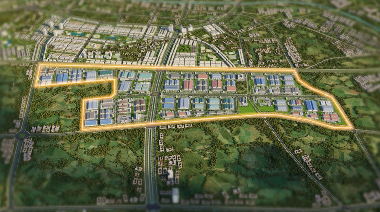 Phối cảnh dự án Khu Công nghiệp Taseco Đồng Văn III.