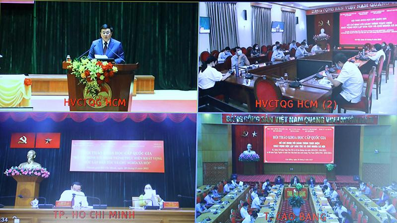 Hội thảo được tổ chức theo hình thức trực tuyến