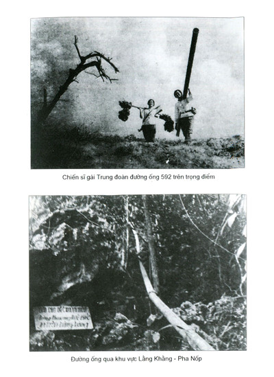 Chiến sĩ gái Trung đoàn đường ống 592 trên trọng điểm. Chiến sĩ gái Trung đoàn đường ống 592 trên trọng điểm