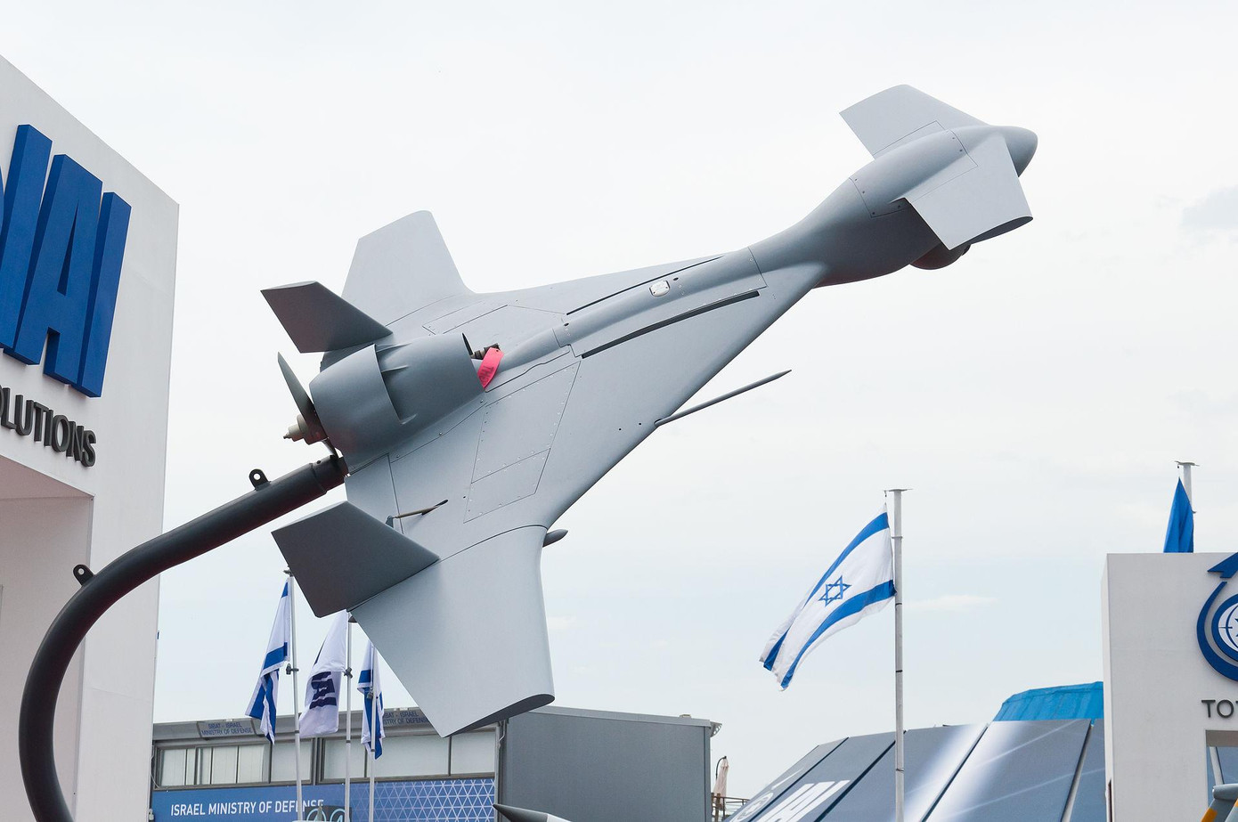 Hệ thống vũ khí “lảng vảng” có tên Harop của Công ty Israel Aerospace Industries. Ảnh: IAI. Hệ thống vũ khí “lảng vảng” có tên Harop của Công ty Israel Aerospace Industries. Ảnh: IAI.