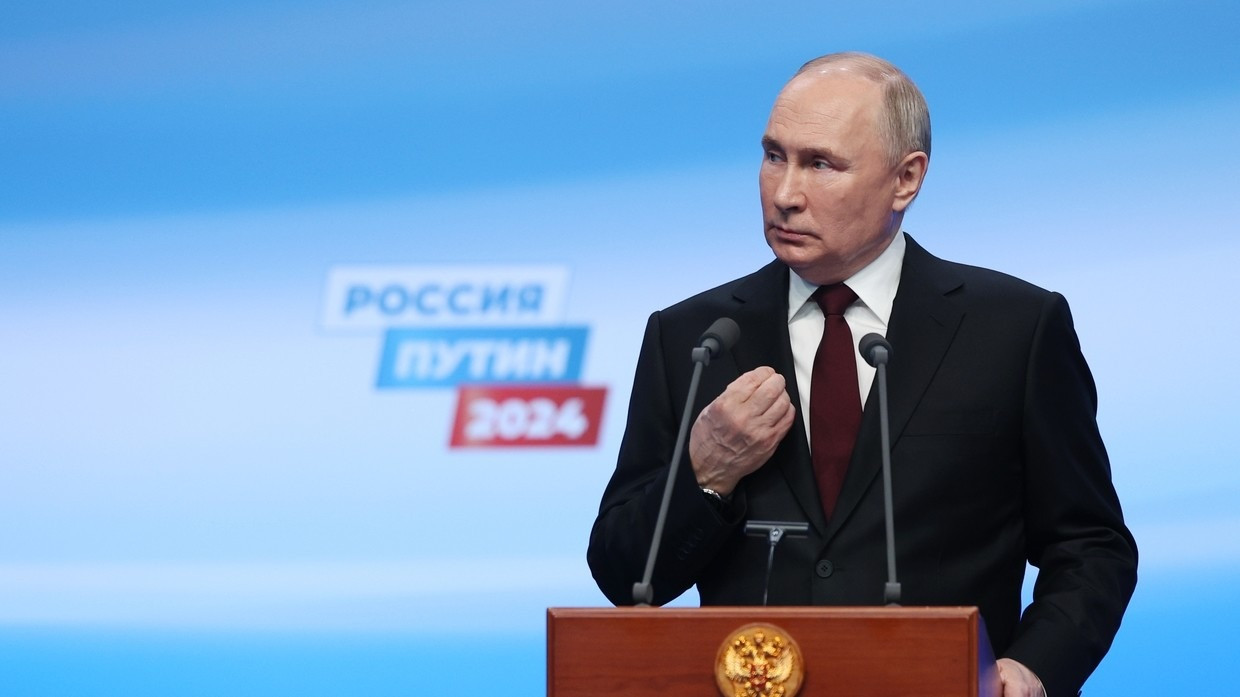 Tổng thống Nga Vladimir Putin phát biểu tối 17/3. Ảnh: Sputnik Tổng thống Nga Vladimir Putin phát biểu tối 17/3. Ảnh: Sputnik