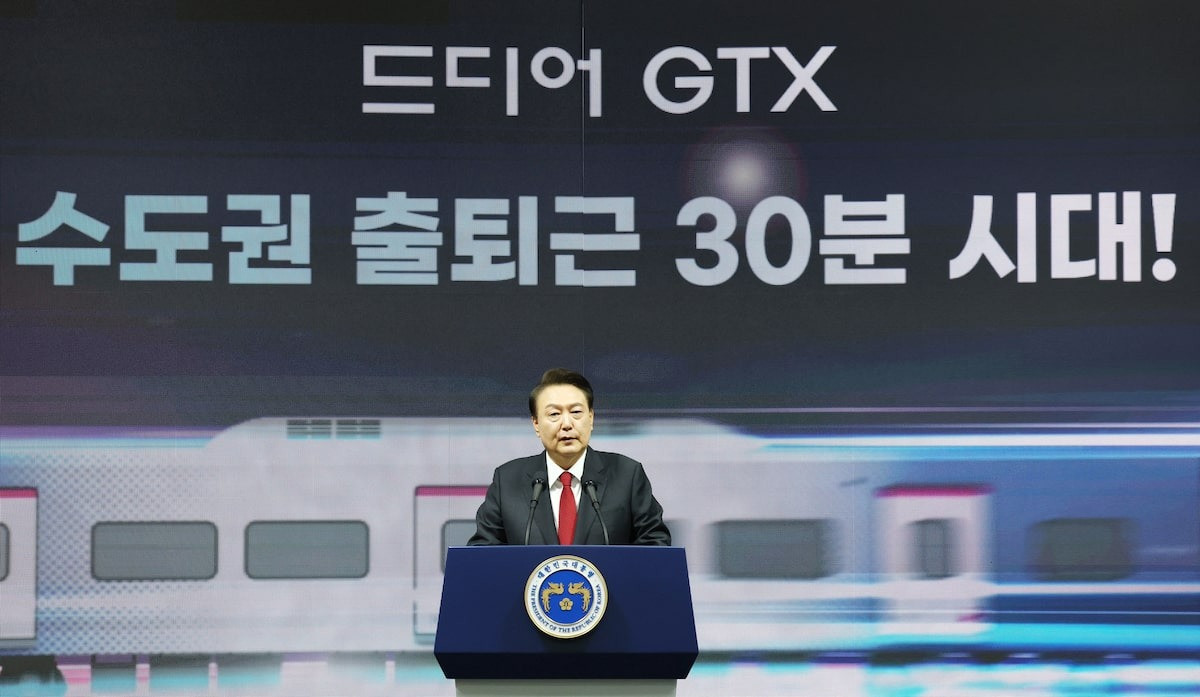 Tổng thống Hàn Quốc tại lễ khánh thành ngày 29/3. Ảnh: Reuters Tổng thống Hàn Quốc tại lễ khánh thành ngày 29/3. Ảnh: Reuters