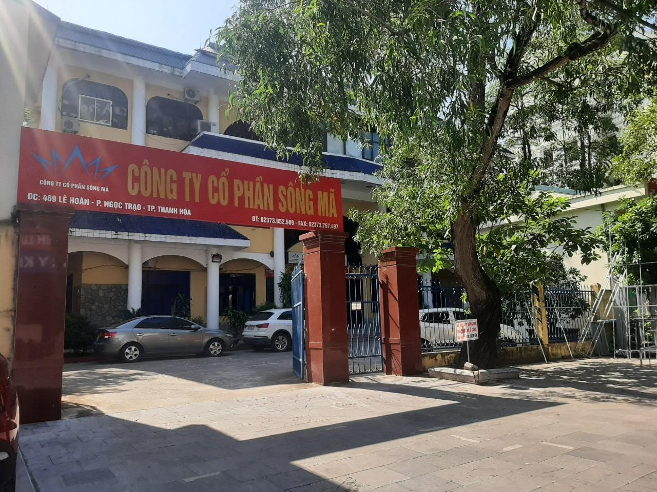 Khu vực ghi Công ty cổ phần Sông Mã tại phường Ngọc Trạo, TP Thanh Hoá.