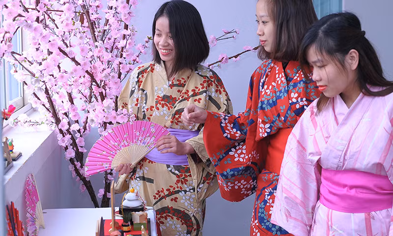 Giới trẻ Hà thành trải nghiệm trà đạo, kimono ảnh 4