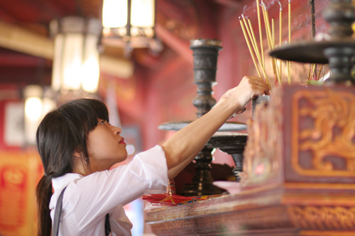 Cầu mong kì thi tốt nghiệp thành công