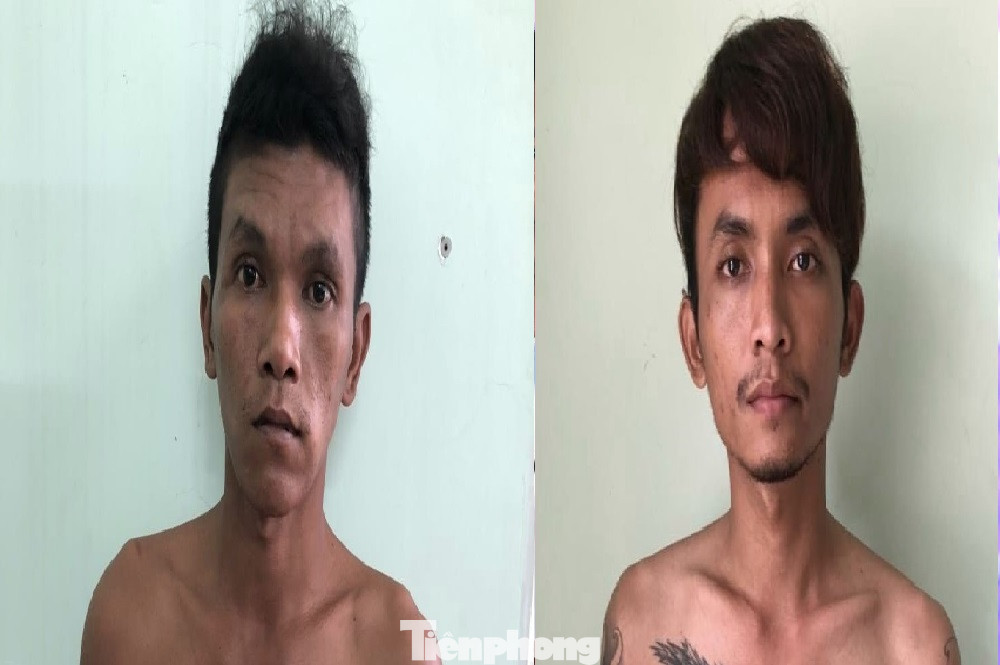 Đặng Văn Minh và Lâm Xuân Kiều tại cơ quan công an