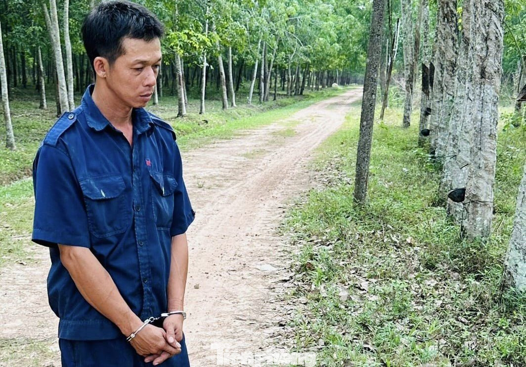 Vũ Đức Minh tại một hiện trường gây án