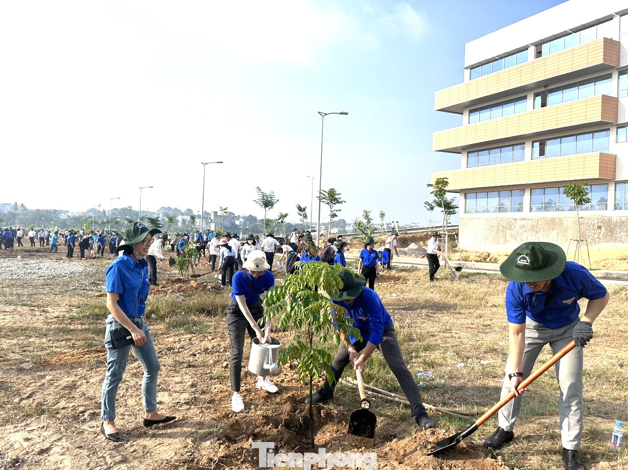 Hàng nghìn đoàn viên thanh niên tham gia trồng cây Hàng nghìn đoàn viên thanh niên tham gia trồng cây