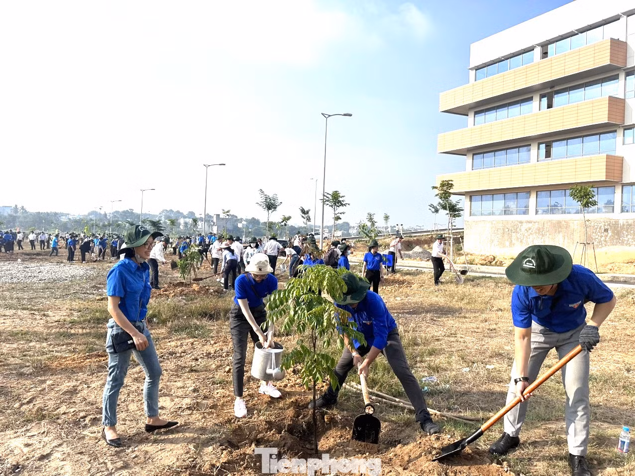 Hàng nghìn đoàn viên thanh niên tham gia trồng cây