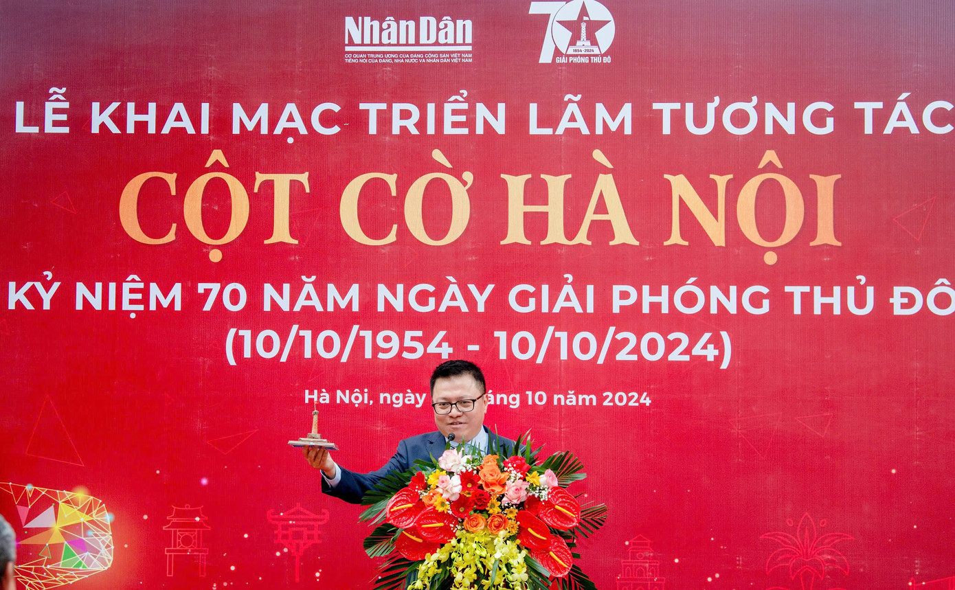 Ông Lê Quốc Minh, Chủ tịch Hội Nhà báo Việt Nam, Tổng Biên tập báo Nhân Dân cho biết triển lãm là một hoạt động điểm nhấn trong đợt thông tin đặc biệt kỷ niệm 70 năm Ngày Giải phóng Thủ đô (10/10/1954-10/10/2024) của báo Nhân Dân.