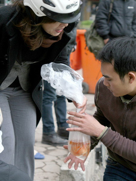 Nhờ người khác phóng sinh