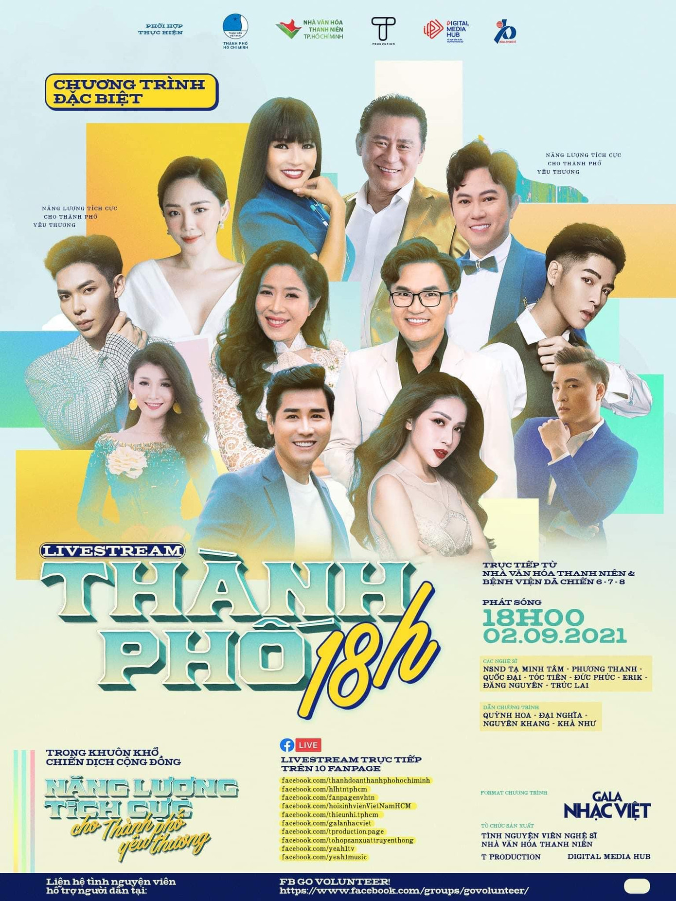 "Thành phố 18 giờ" được đông đảo nghệ sĩ ủng hộ và nhiệt tình tham gia. "Thành phố 18 giờ" được đông đảo nghệ sĩ ủng hộ và nhiệt tình tham gia.