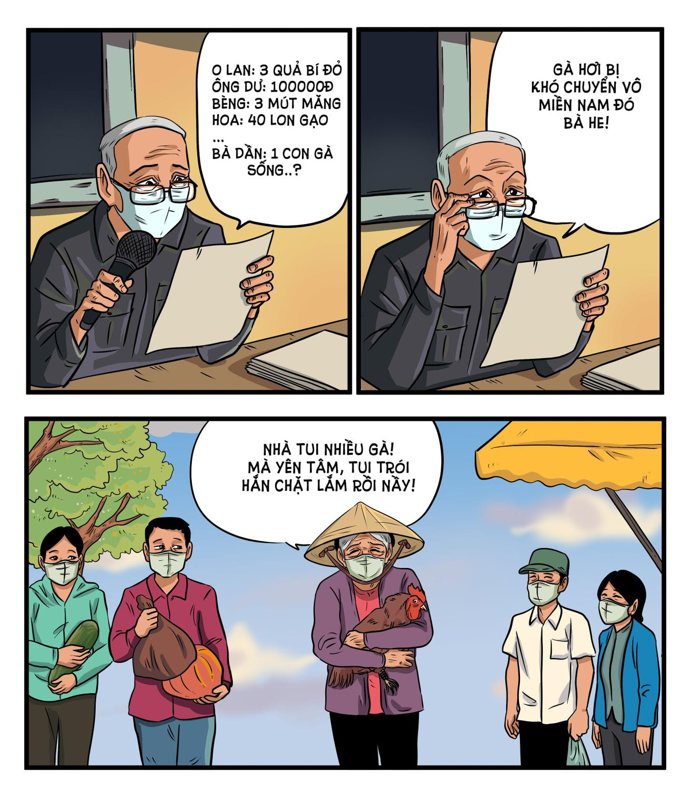 &quot;Nhà tui nhiều gà lắm, yên tâm...&quot;