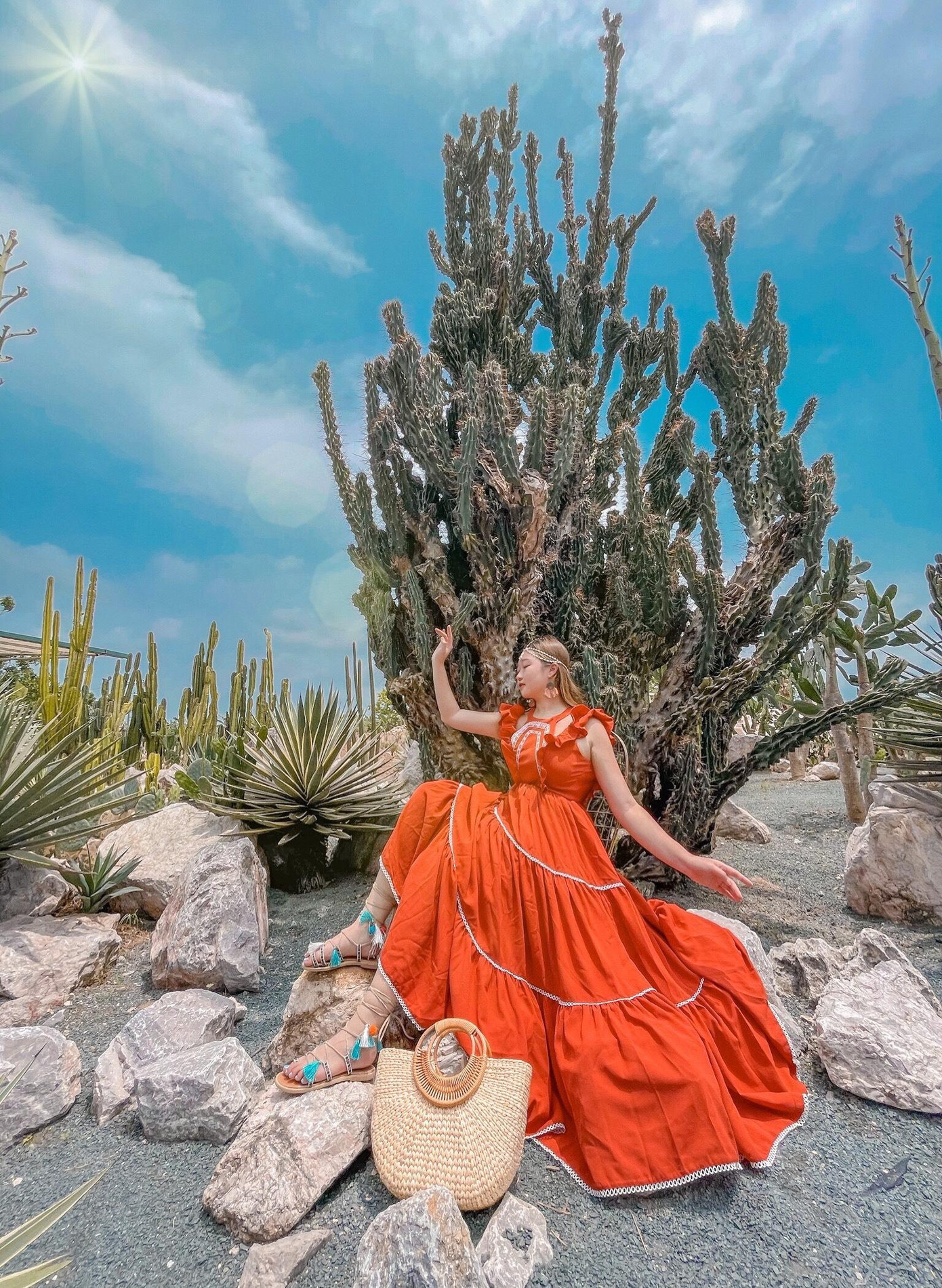 Nàng thơ giữa sa mạc - Ảnh: Uyển My