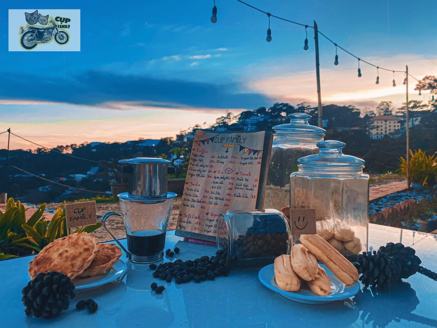 Thực đơn hấp dẫn - Ảnh: Cụp Family Coffee Thực đơn hấp dẫn - Ảnh: Cụp Family Coffee