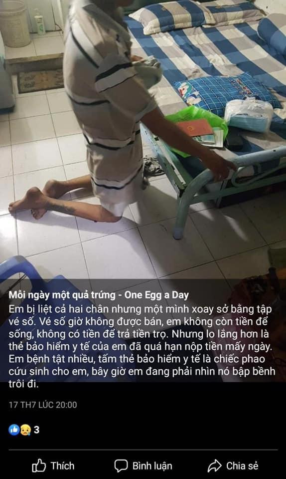 Có thể bạn sẽ khóc khi đọc được những dòng chữ này - Ảnh: Fanpage Mỗi ngày một quả trứng