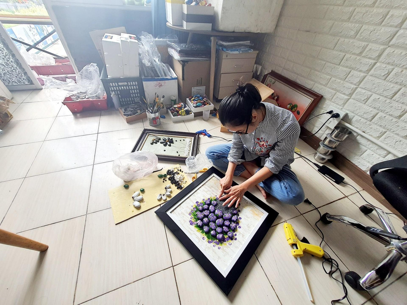 Chị Trang và tác phẩm của mình