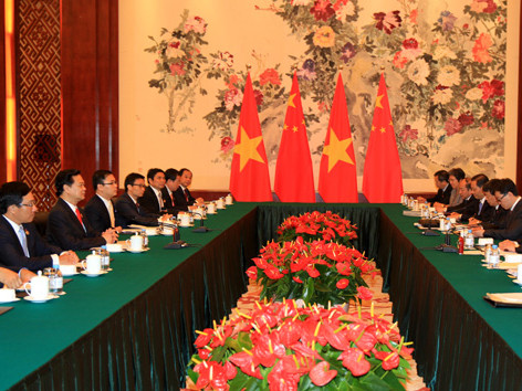 Hội đàm giữa Thủ tướng lý Khắc Cường và Thủ tướng Nguyễn Tấn Dũng
