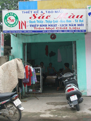 Căn nhà mà chị Vân đang sống tạm khi mới trở về