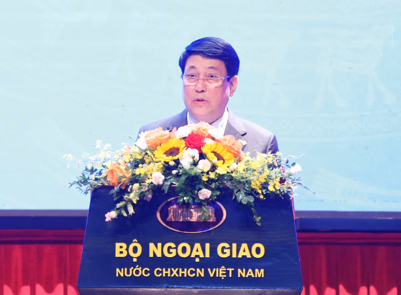 Chủ tịch nước Lương Cường phát biểu tại hội thảo. (Ảnh: Như Ý) Chủ tịch nước Lương Cường phát biểu tại hội thảo. (Ảnh: Như Ý)