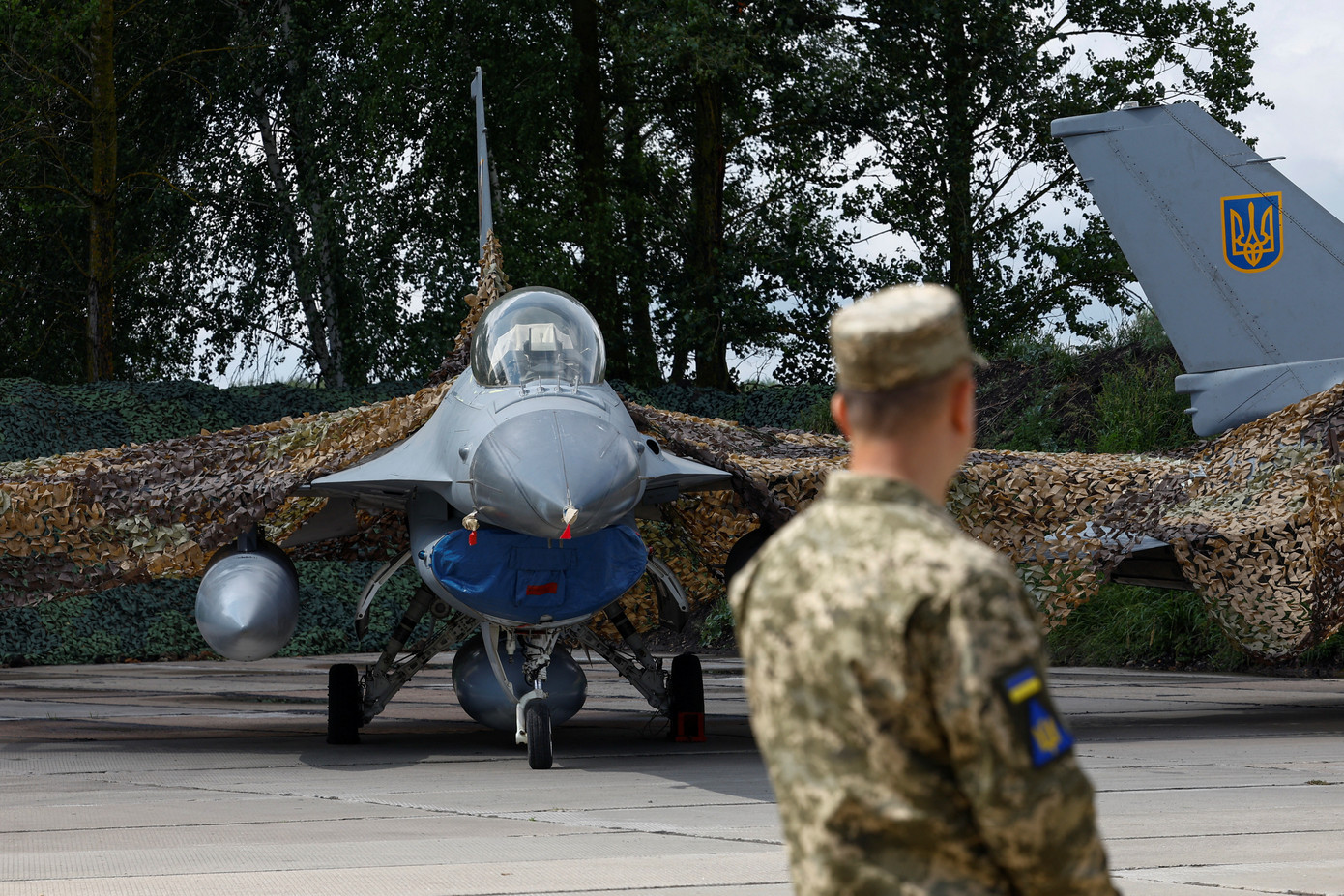Máy bay F-16 mà phương Tây viện trợ cho Ukraine. (Ảnh: Reuters)