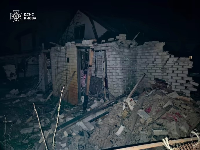 Một số công trình ở Kiev bị hư hại trong cuộc tấn công. (Ảnh: Pravda) Một số công trình ở Kiev bị hư hại trong cuộc tấn công. (Ảnh: Pravda)