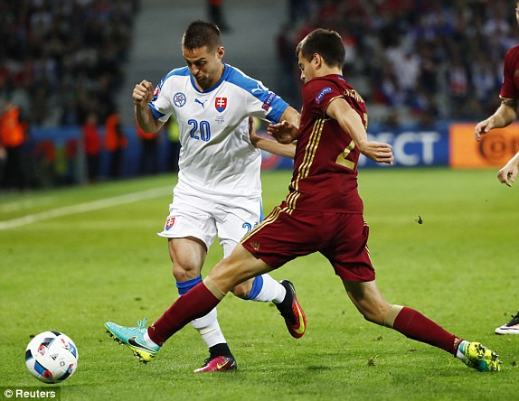 Nga vs Slovakia (1-2): 'Gấu Nga' ngã kềnh ảnh 15