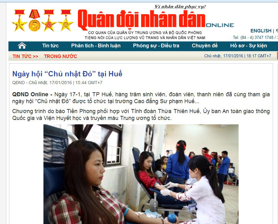 Chủ Nhật Đỏ 2016 đã tiếp nhận 11.763 đơn vị máu ảnh 2
