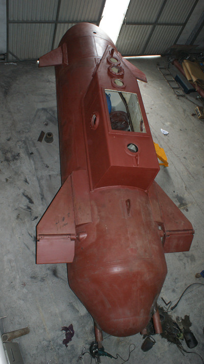 Tàu Trường Sa nhìn từ trên xuống. Ảnh: Quốc Hòa