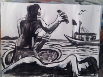 Minh họa: nguyễn văn hổ. Minh họa: nguyễn văn hổ