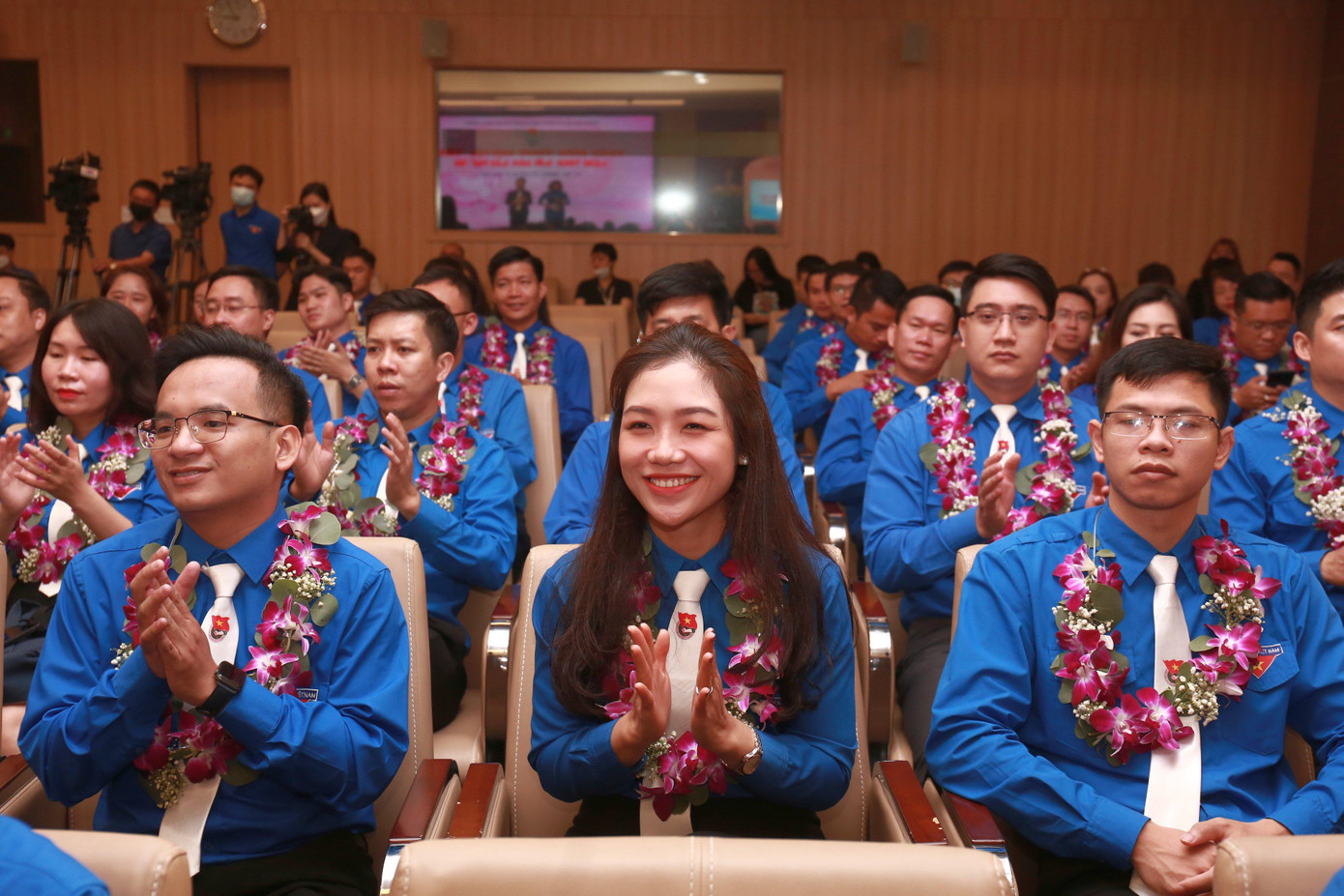 Các đại biểu thanh niên tiên tiến tại lễ tuyên dương Các đại biểu thanh niên tiên tiến tại lễ tuyên dương