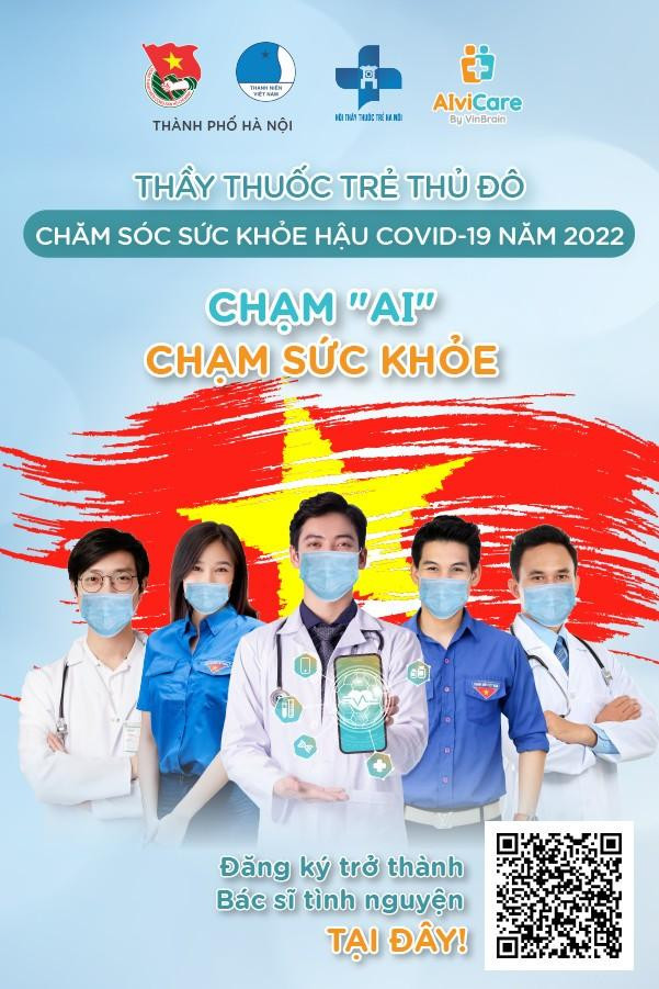 Ban tổ chức nhận đơn đăng ký tuyển bác sĩ tình nguyện tham gia hành trình Thầy thuốc trẻ Thủ đô chăm sóc sức khỏe hậu COVID-19 năm 2022, từ ngày 30/4 - 8/5/2022.