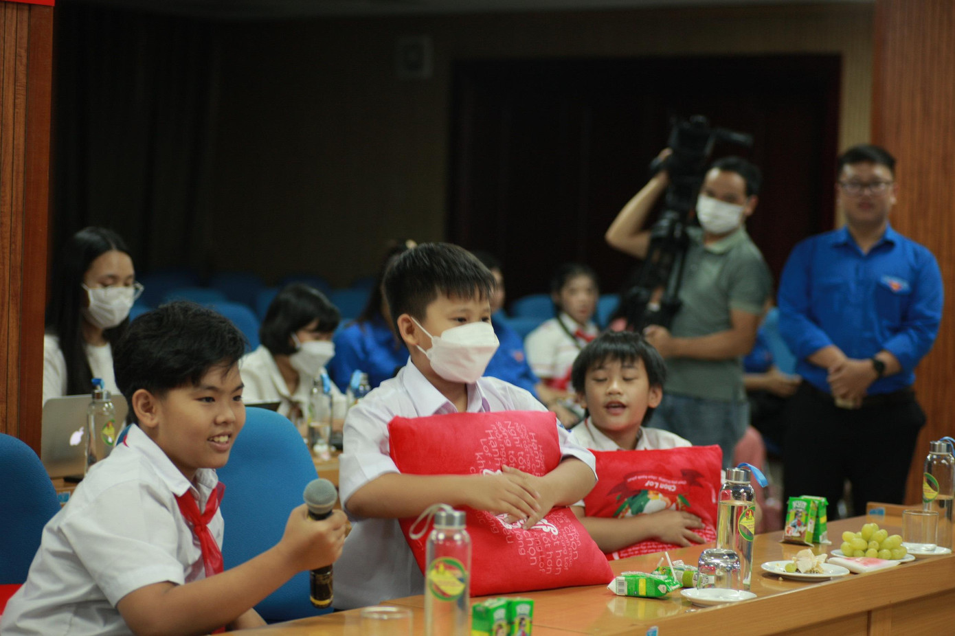 Nhiều em tự tin chia sẻ ước mơ, hoài bão của mình