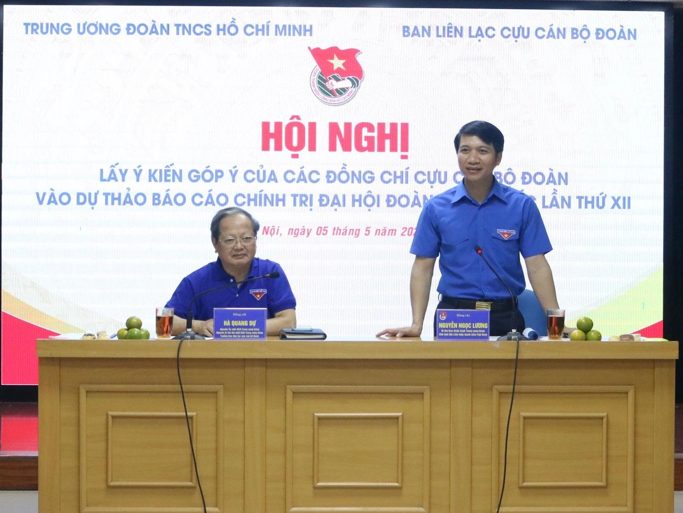 Hội nghị diễn ra dưới sự chủ trì của anh Nguyễn Ngọc Lương, Bí thư T.Ư Đoàn, Chủ tịch T.Ư Hội LHTN Việt Nam; ông Hà Quang Dự, nguyên Bí thư thứ nhất T.Ư Đoàn, Trưởng ban Liên lạc cựu cán bộ Đoàn Thanh niên Việt Nam.