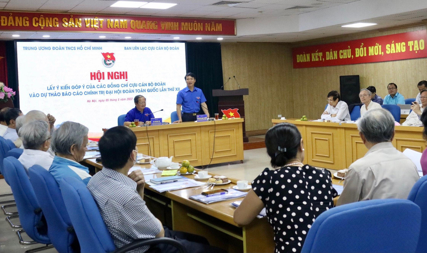 Hội nghị lấy ý kiến góp ý của cựu cán bộ Đoàn vào Dự thảo Báo cáo chính trị Đại hội Đoàn toàn quốc lần thứ XII.