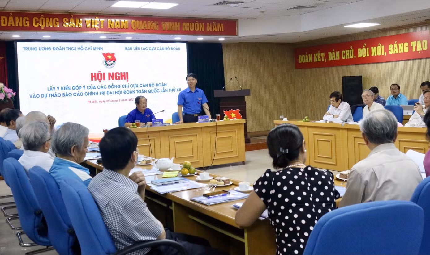 Hội nghị lấy ý kiến góp ý của cựu cán bộ Đoàn vào Dự thảo Báo cáo chính trị Đại hội Đoàn toàn quốc lần thứ XII. Hội nghị lấy ý kiến góp ý của cựu cán bộ Đoàn vào Dự thảo Báo cáo chính trị Đại hội Đoàn toàn quốc lần thứ XII.