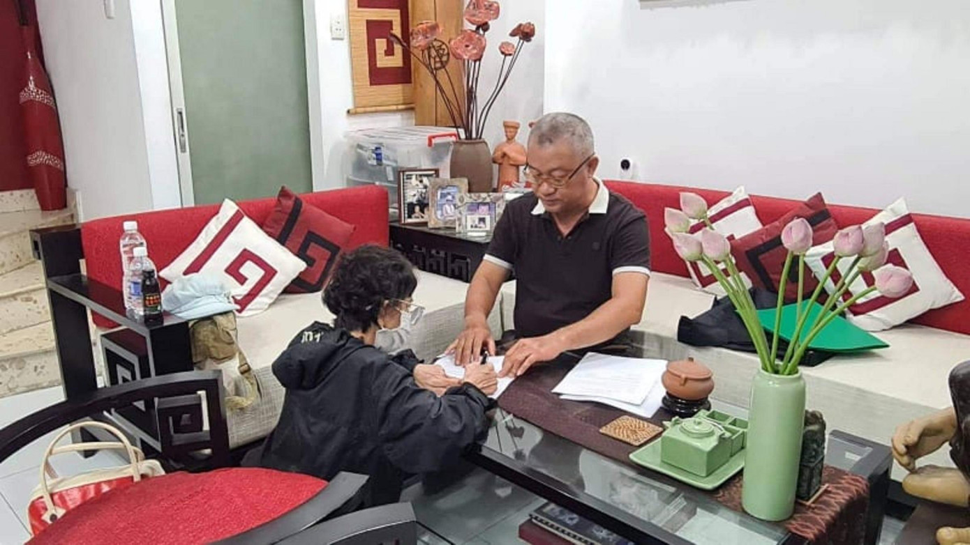 Bà Lê Thu Vân đêm qua 27/7. Ảnh: LK Bà Lê Thu Vân đêm qua 27/7. Ảnh: LK