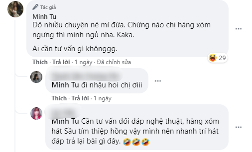 Phần trò chuyện của Minh Tú với khán giả khiến nhiều người bật cười. Phần trò chuyện của Minh Tú với khán giả khiến nhiều người bật cười.
