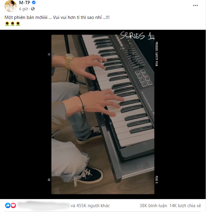 Bài đăng của nam ca sĩ đã nhận được nhiều sự chú ý của công chúng.