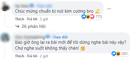Bình luận của netizen dành cho Sơn Tùng M-TP và sản phẩm mới. Bình luận của netizen dành cho Sơn Tùng M-TP và sản phẩm mới.