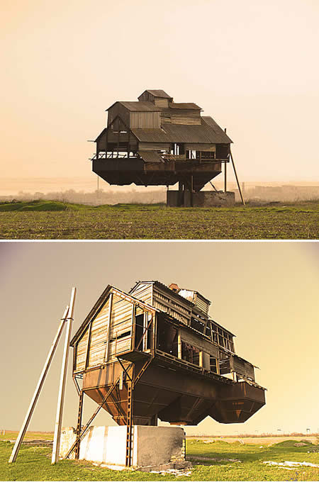 Ngôi nhà nổi ở Ukraine Ngôi nhà nghiêng ở Hà Lan Những căn hộ xếp hình Lego ở Canada Nhà cây nấm tại Ohio Nhà quả cầu ở Canada Chung cư treo tại Hà Lan Nhà Gangster ở Nga Nhà lộn ngược tại Ba Lan Ngôi nhà lập dị ở New York Nhà quay tại Đức, ngôi nhà năng lượng quay về phía mặt trời ấm áp vào mùa đông và quay trở lại cách nhiệt tốt vào mùa hè.