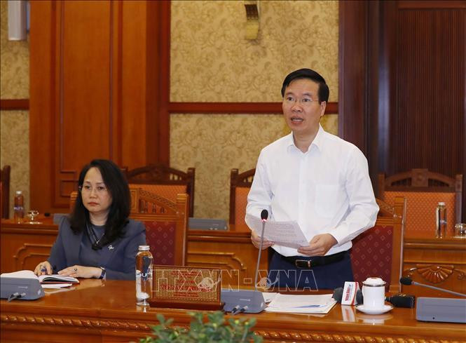 Thường trực Ban Bí thư Võ Văn Thưởng chủ trì cuộc họp Thường trực Ban Bí thư Võ Văn Thưởng chủ trì cuộc họp