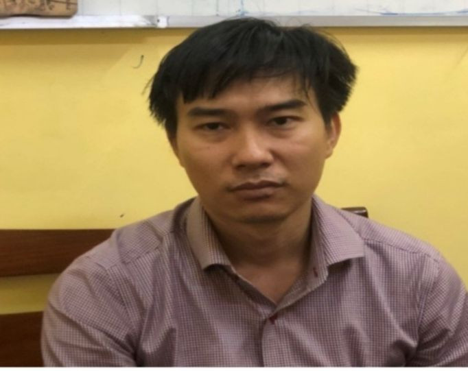 Đối tượng Danh Sơn tại cơ quan điều tra