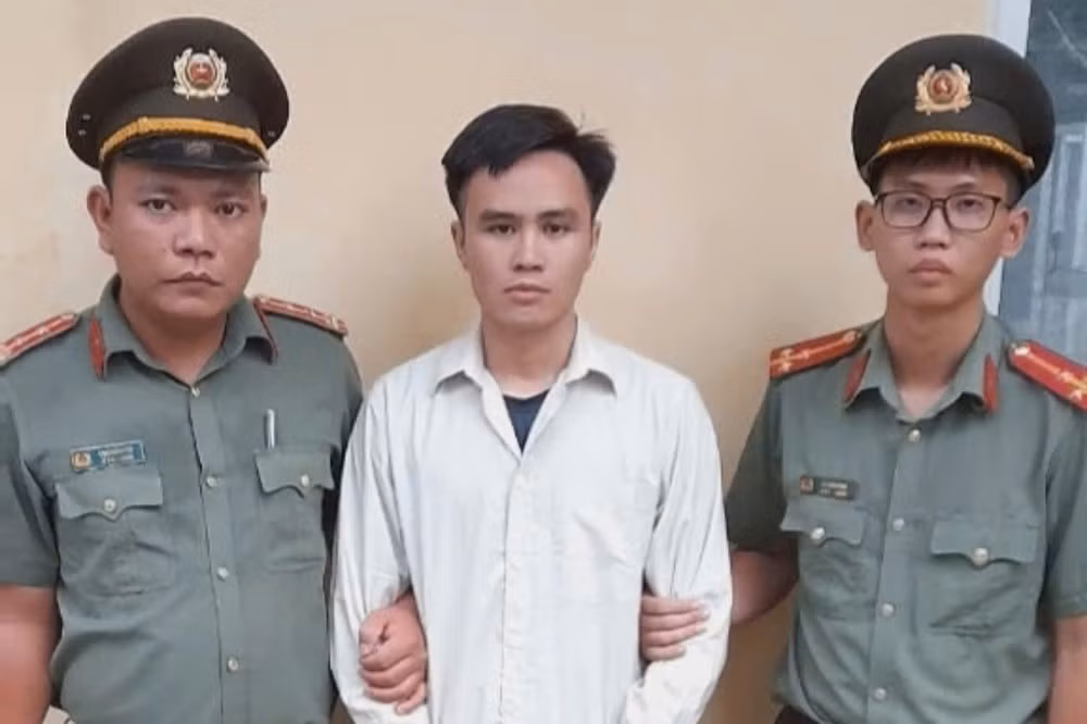 Bị can Trần Khắc Đức tại cơ quan công an. Ảnh: Công an cung cấp. Bị can Trần Khắc Đức tại cơ quan công an. Ảnh: Công an cung cấp.